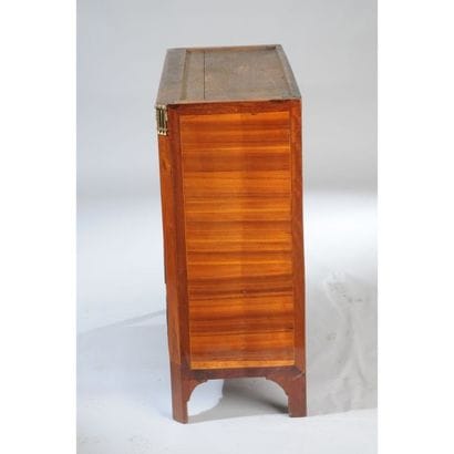 COMMODE SECRETAIRE LOUIS XVI en placage de...