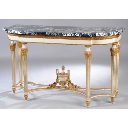 RARE ET LARGE CONSOLE LOUIS XVI à 6 pieds...