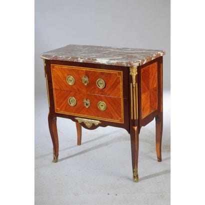 COMMODE SAUTEUSE TRANSITION en placage de...