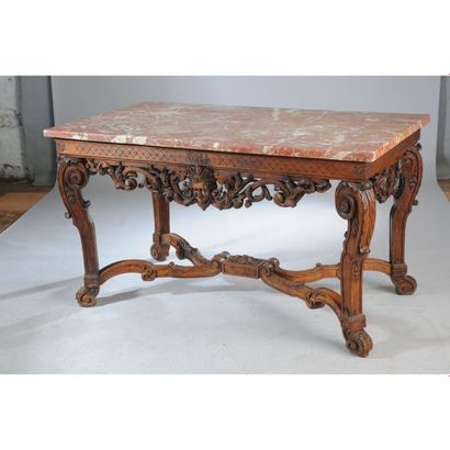 TABLE A GIBIER REGENCE DE MILIEU en bois...