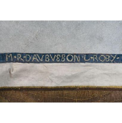AUBUSSON. Tapisserie représentant les bergers...