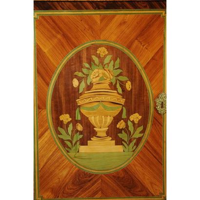 CYLINDRE LOUIS XV A GUILLOTINE en placage...