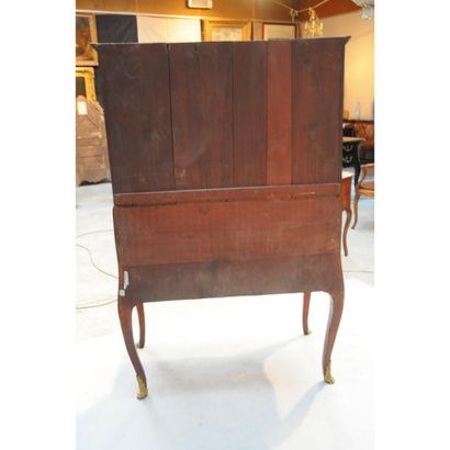 CYLINDRE LOUIS XV A GUILLOTINE en placage...