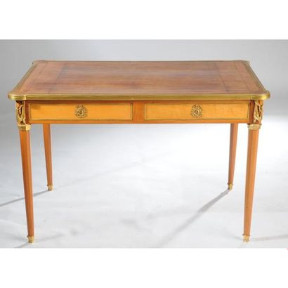 PETIT BUREAU LOUIS XVI toutes faces de forme...