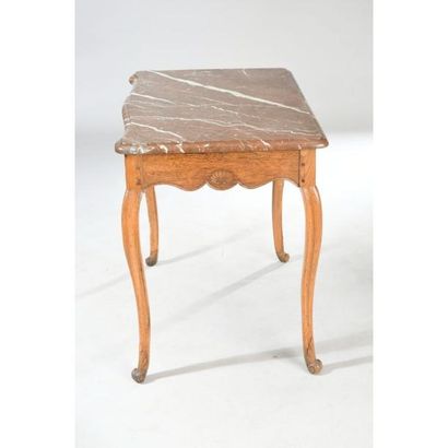 TABLE A GIBIER LOUIS XV en chêne et bois...