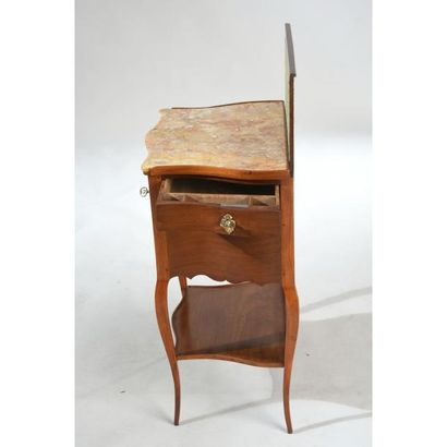 RARE TABLE CHIFFONNIERE LOUIS XV en acajou...