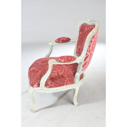FAUTEUIL LOUIS XV DIT COIN DE FEU en bois...