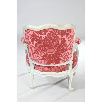 FAUTEUIL LOUIS XV DIT COIN DE FEU en bois...