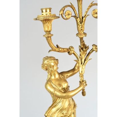 IMPORTANTE PAIRE DE CANDÉLABRES LOUIS XVI...