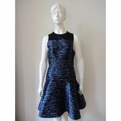 PROENZA SCHOULER. Robe en soie épaisse bleue...