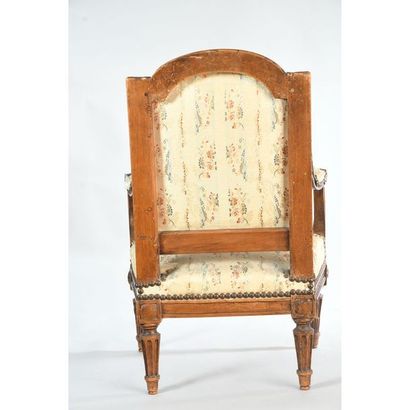 FAUTEUIL D’ENFANT LOUIS XVI en bois naturel...