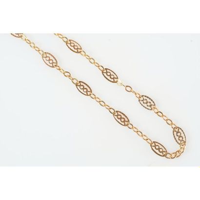 COLLIER en or 750°/°° filigrané. PB.6,2grs....