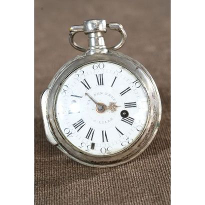 MONTRE oignon en argent signé de VAN DER...