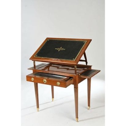 TABLE D’ARCHITECTE LOUIS XVI dite à la Tronchin...
