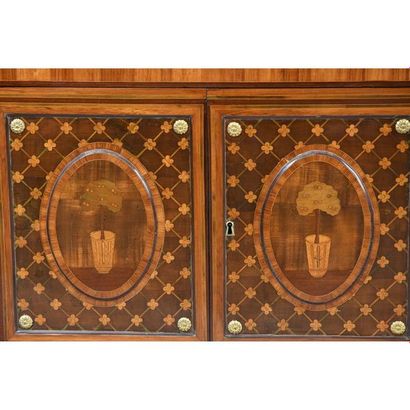 EXCEPTIONNEL SECRETAIRE LOUIS XVI en placage...