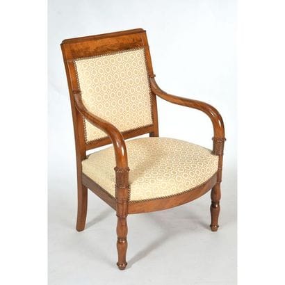 ENSEMBLE DE SALON EMPIRE en acajou et placage...