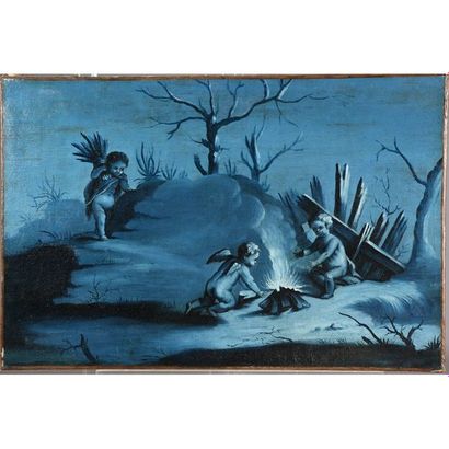 ÉCOLE FRANCAISE du XVIIIè. « Les 4 saisons »....
