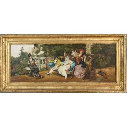 PAVY Eugène. (1840-1905). « Le concert dans...