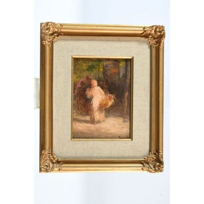 INNOCENTI Camilio. « La marchande de fleurs »....