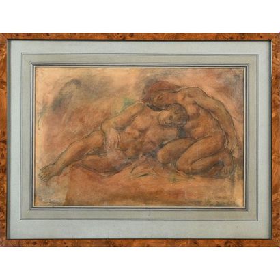 DRIVIER Léon-Ernest. (1878-1951). « Couple...