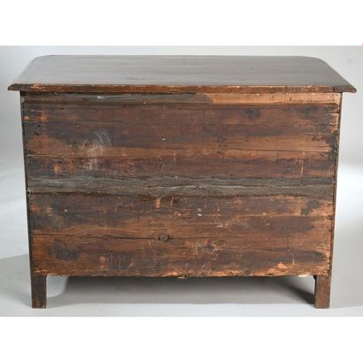 COMMODE LOUIS XIV à plateau bois en placage...