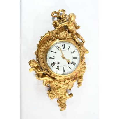 IMPORTANT CARTEL D’APPLIQUE LOUIS XV de forme...