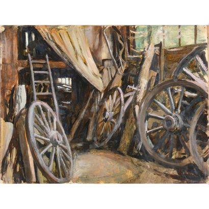 JONAS Lucien. (1880-1947). « Les roues de...