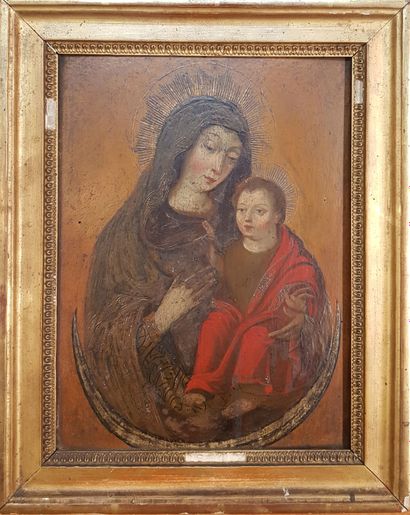 OIL on wooden PANEL 