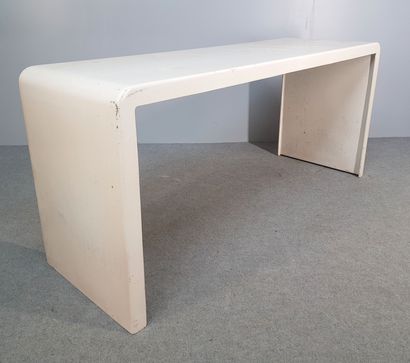 BUREAU rectangulaire en fibre de verre teinte...