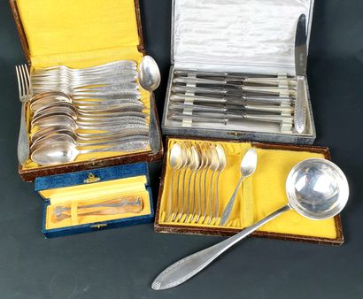 CHRISTOFLE - silver plated HOUSEHOLD PARTS...