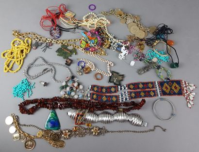 LOT of costume jewelry - as is