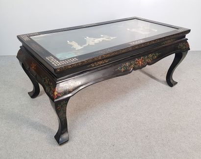 Rectangular low table in the Asian style...