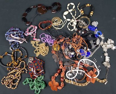 LOT of costume jewelry - as is
