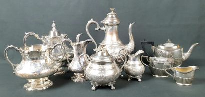 THREE silver plated COFFEE SERVICE PARTS...