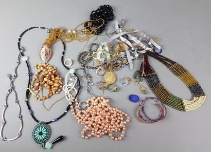LOT of costume jewelry - as is
