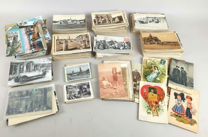 LOT of old postcards - wear and tear