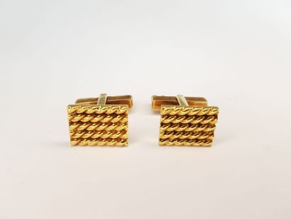 TIFFANY - A pair of 585 ‰ gold HANDLEBUTTONS,...