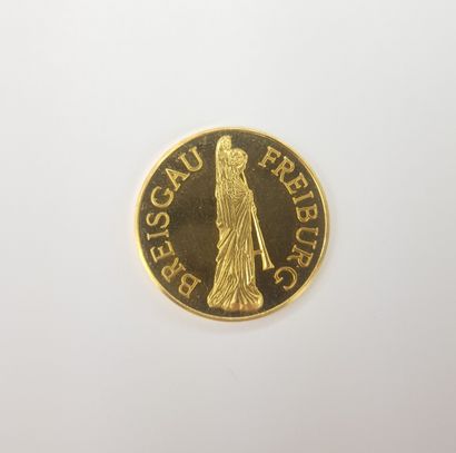 PIECE in gold Breisgau Freiburg. Weight :...