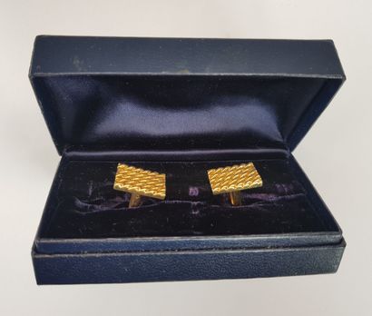TIFFANY - A pair of 585 ‰ gold HANDLEBUTTONS,...