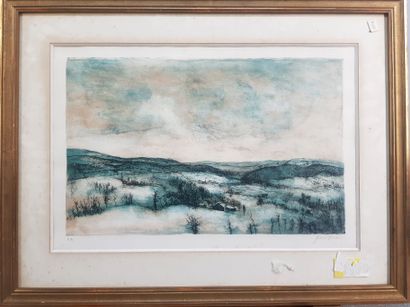 GANTNER (Bernard, 1928-2018) - TWO LITHOGRAPHS,...