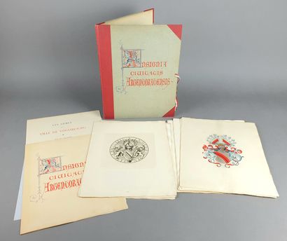 BOOKLET numbered 63/100 containing 20 plates...