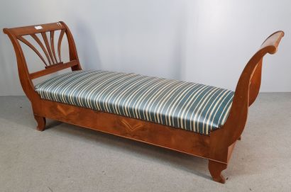 Charles X style sofa bed with boat shape...