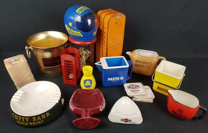 LOT of advertising objects including a sugar...