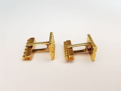 TIFFANY - A pair of 585 ‰ gold HANDLEBUTTONS,...