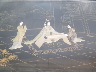 Rectangular low table in the Asian style...