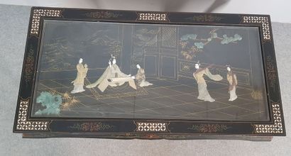 Rectangular low table in the Asian style...