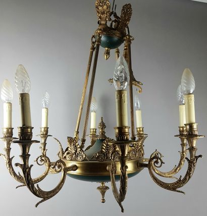 Empire style SUSPENSION with eight light...