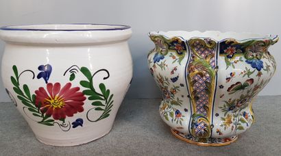 LOT including two cauldrons and a large copper...