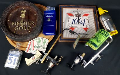 LOT of advertising objects including a 1664...