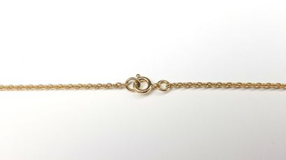 CHAIN in yellow gold 750 ‰ with mesh forçat....